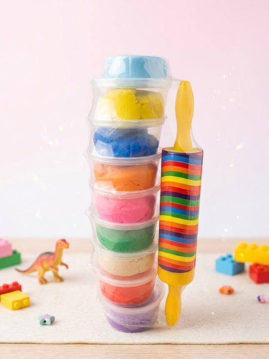 Ultimate Clay & Slime Combo Set – 9 Color Slimes + Play Dough & Creative Tools