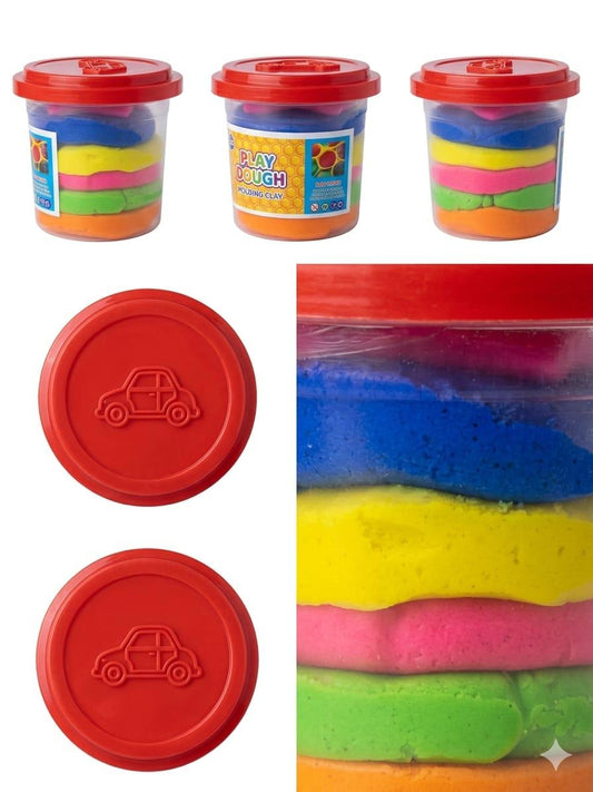 5-Color Kids Play Dough Clay – Creative Modeling & Sensory Activity Set