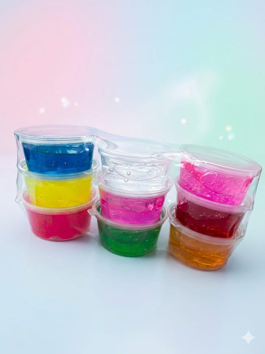 Non-Sticky Slime for Kids – Colorful Stretchy Sensory Slime, Fun Play & Stress Relief in 9 colors